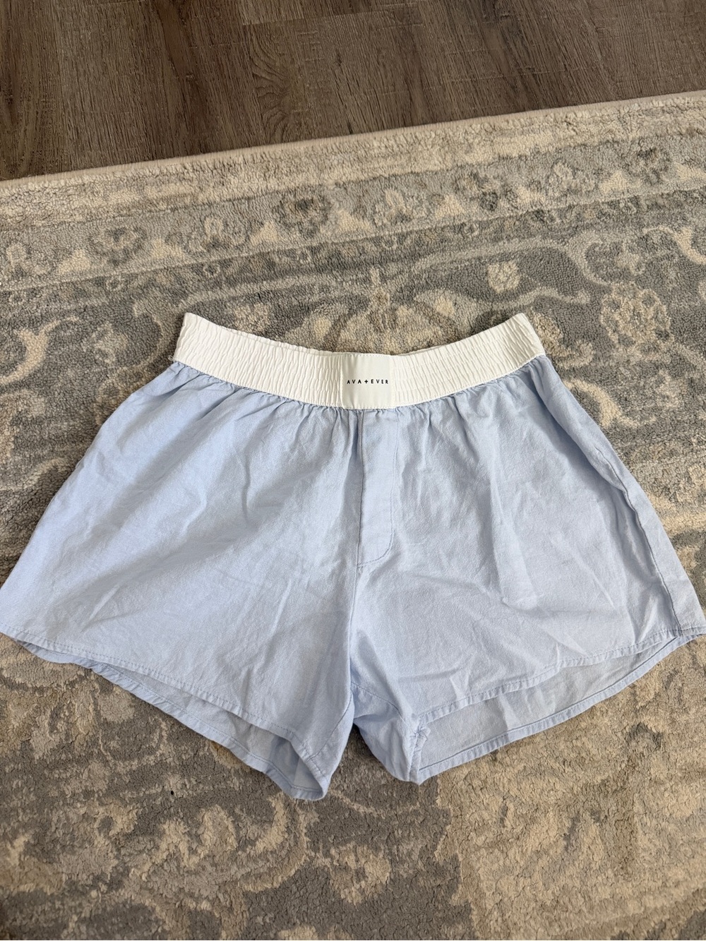 Ava + Ever Light Blue Waistband Boxer Shorts